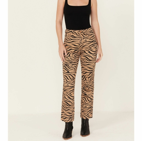 Free People X Wrangler Wild West PURR Style 603 Wild West High Rise Straight 28 - Picture 1 of 11